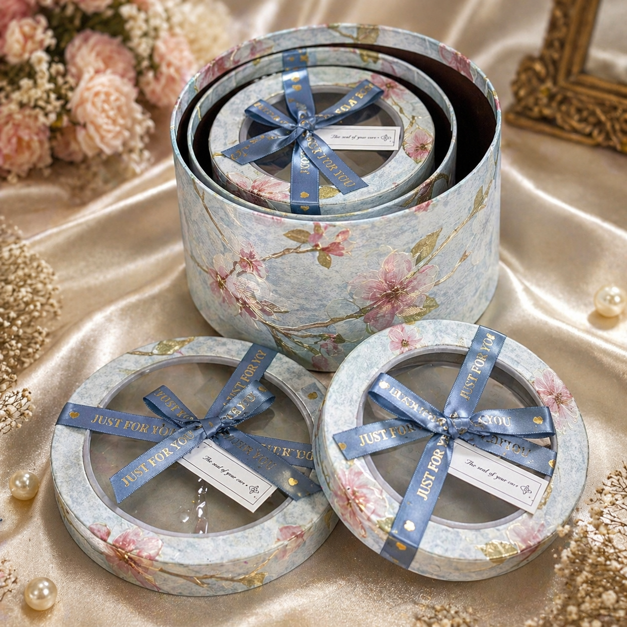 Premium Floral Window Gift Box Collection