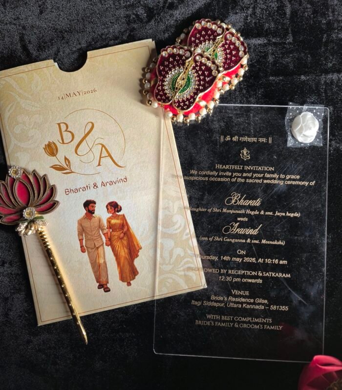 Personalised Acrylic Wedding Invitation
