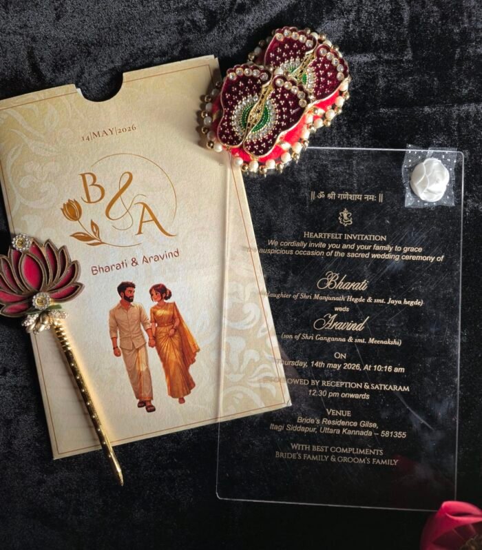 Personalised Acrylic Wedding Invitation