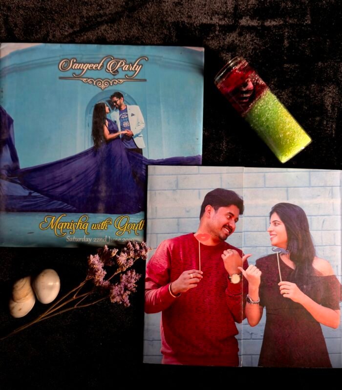 Personalised Photo Fold Wedding Invitation | Couple Photo Premium Invitation Card