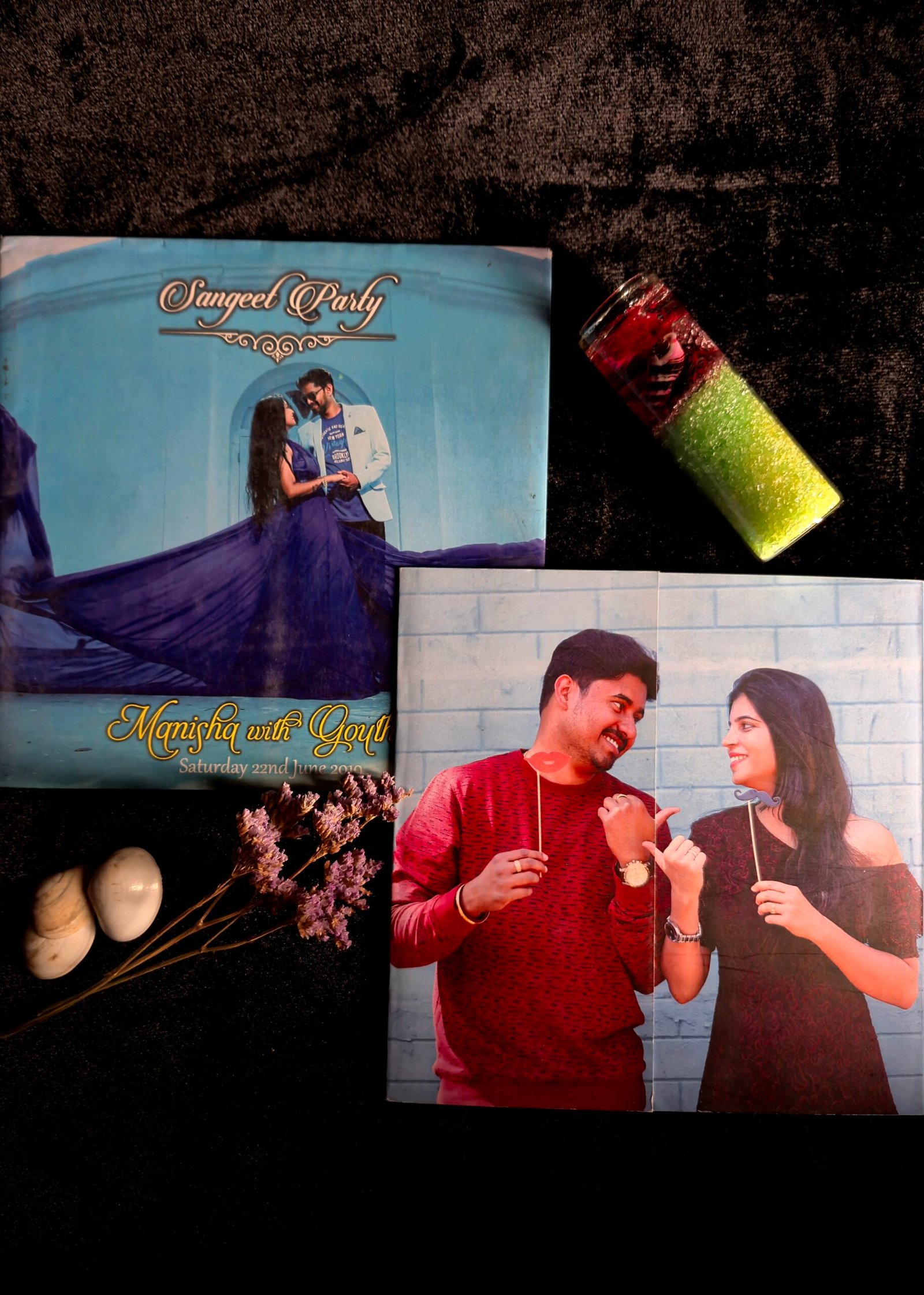Personalised Photo Fold Wedding Invitation | Couple Photo Premium Invitation Card