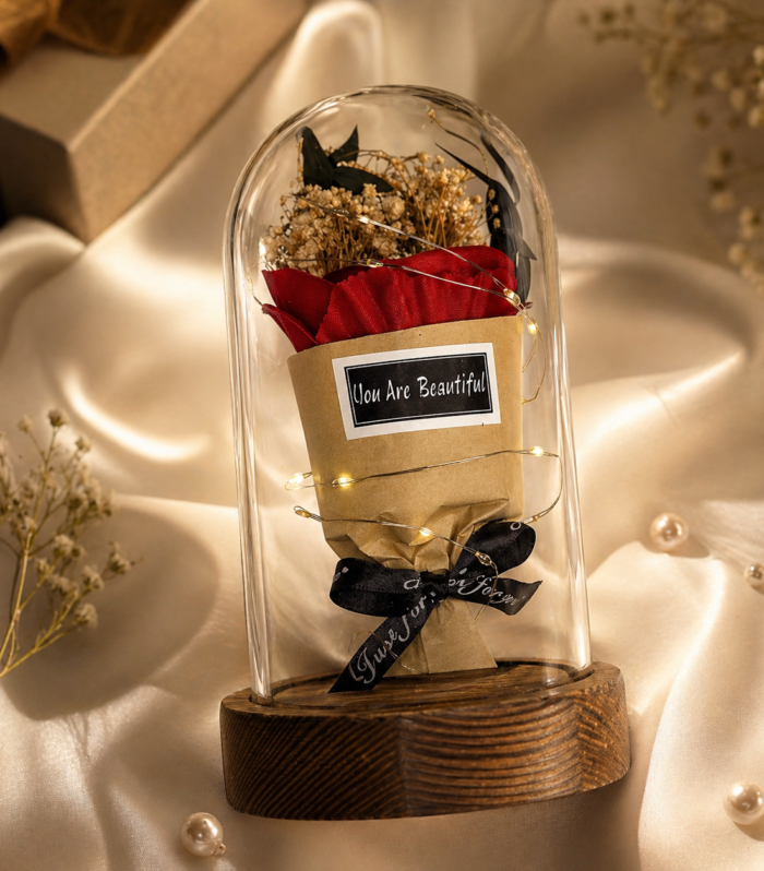 Eternal Rose Glow Dome - Return Gift
