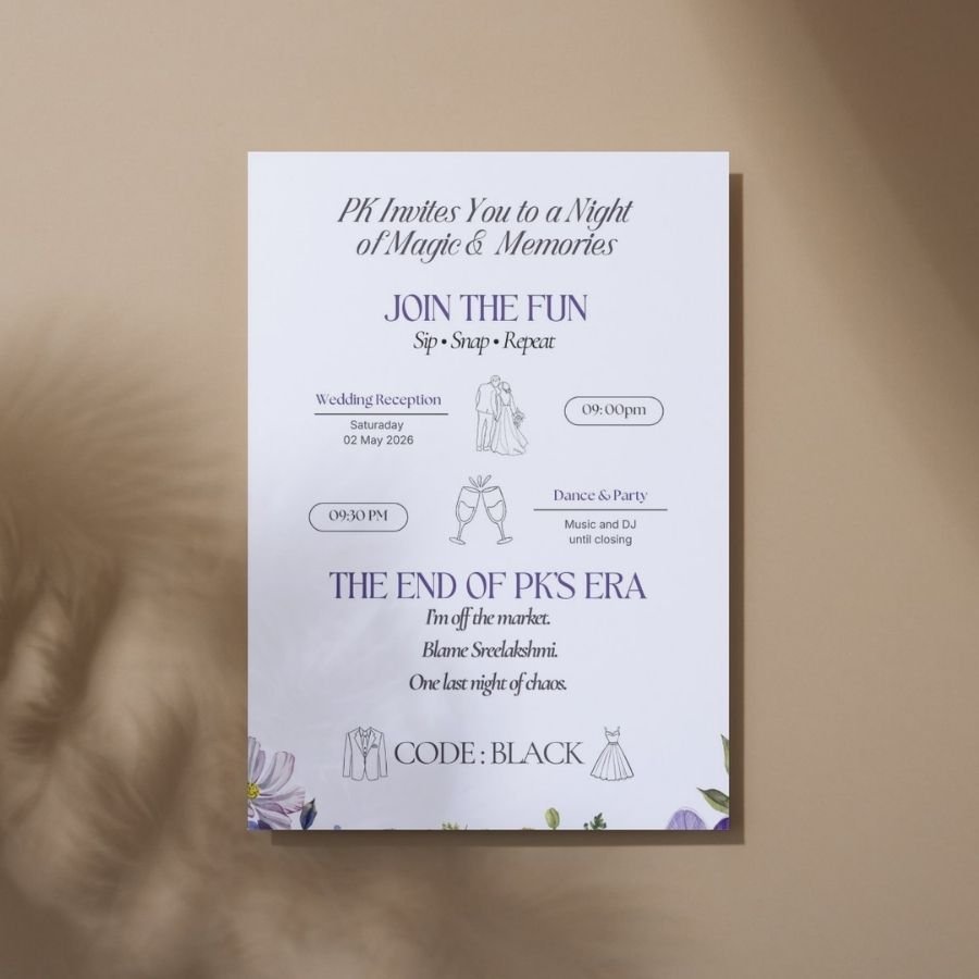 Modern Photo Wedding & Reception Invitation - Image 3