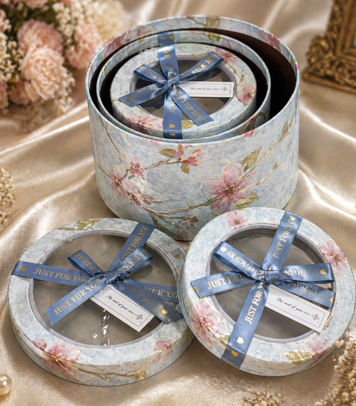 Premium Floral Window Gift Box Collection